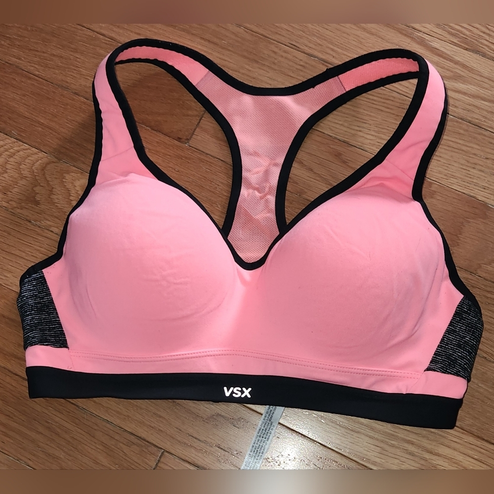 VICTORIA'S SECRET SPORT VSX PEACH/SHERBET COLOR SIZE 36B BRA GREAT VINTAGE